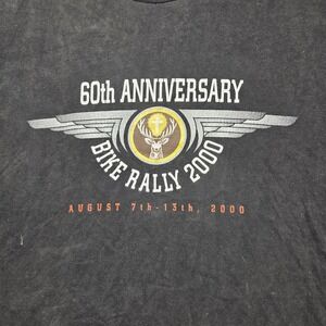 Jägermeister 60th Anniversary Bike Rally 2000 Mens XL Black T-Shirt U.S. T's VTG